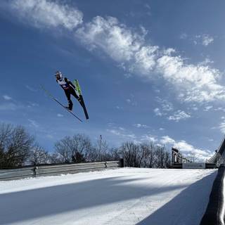 Extreme ski jump wallpaper