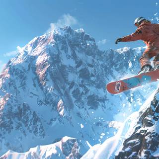 Mountain snowboarding wallpaper