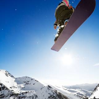 Mountain snowboarding wallpaper
