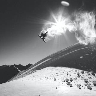 Mountain snowboarding wallpaper