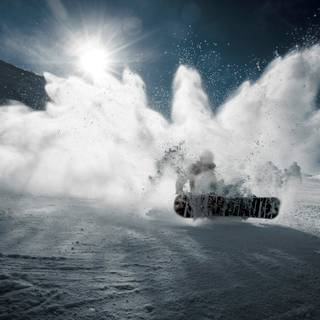 Mountain snowboarding wallpaper