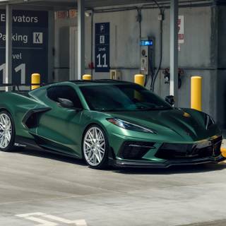 Corvette C8 4k wallpaper