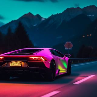 Lamborghini 4k night wallpaper