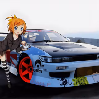 Car anime desktop wallpaper
