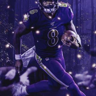 Lamar Jackson phone wallpaper
