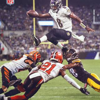 Lamar Jackson phone wallpaper