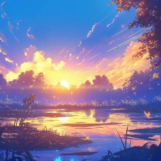 Dark fairycore desktop wallpaper