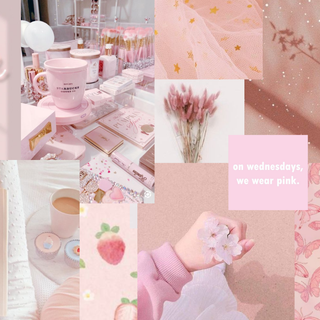 Pink collage 4k wallpaper