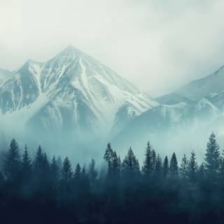 Mountain forest 4k wallpaper