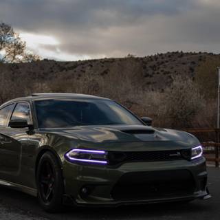 Dodge Challenger SRT phone wallpaper