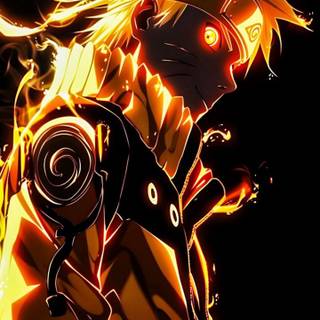 Yellow anime phone wallpaper