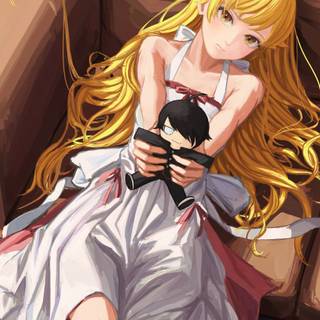 Shinobu Oshino phone wallpaper