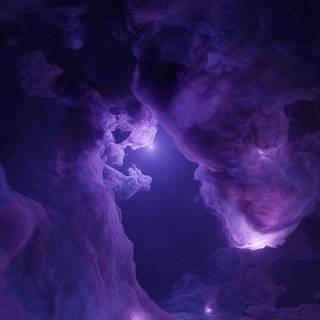 Purple space phone wallpaper