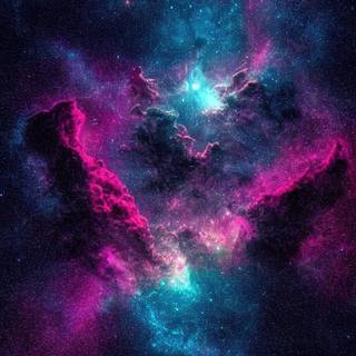 Purple space phone wallpaper