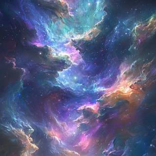 Purple space phone wallpaper