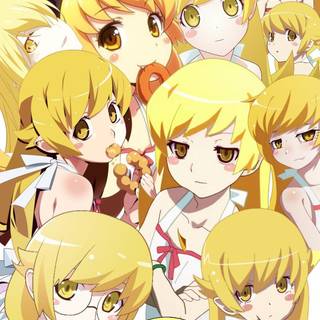 Shinobu Oshino phone wallpaper