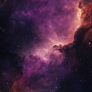 Purple space phone wallpaper