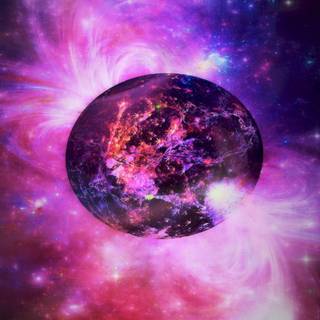 Purple space phone wallpaper