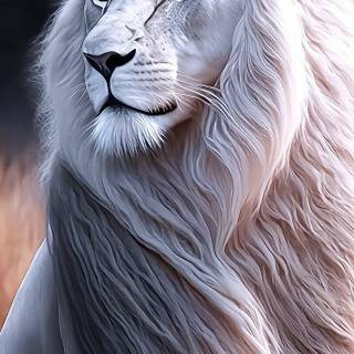 White lion phone wallpaper