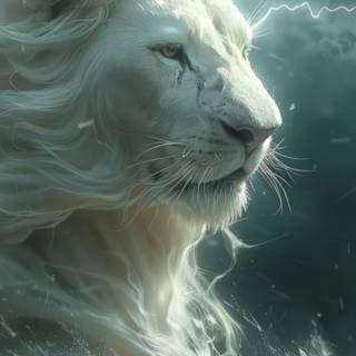 White lion phone wallpaper