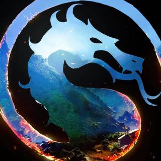 Mortal Kombat logo iPhone wallpaper