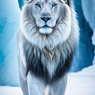 White lion phone wallpaper