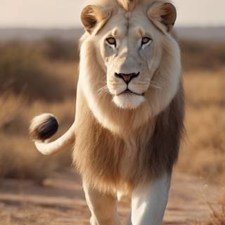 White lion phone wallpaper