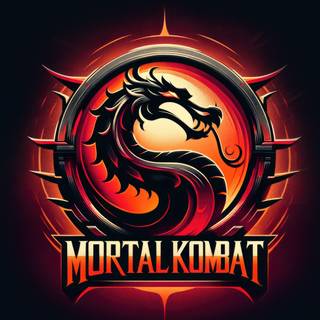 Mortal Kombat logo iPhone wallpaper