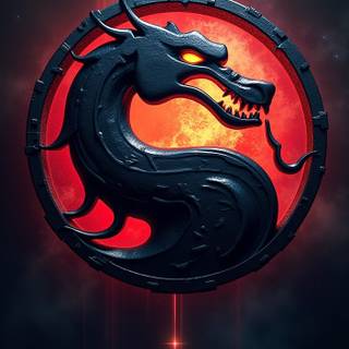 Mortal Kombat logo iPhone wallpaper