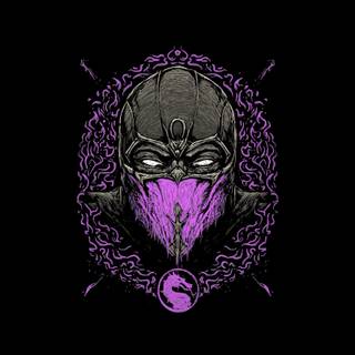 Mortal Kombat logo iPhone wallpaper