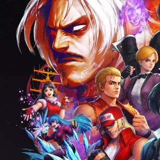 King of Fighters phone wallpaper