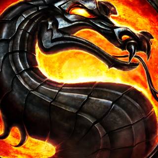 Mortal Kombat logo iPhone wallpaper