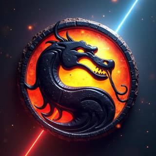 Mortal Kombat logo iPhone wallpaper