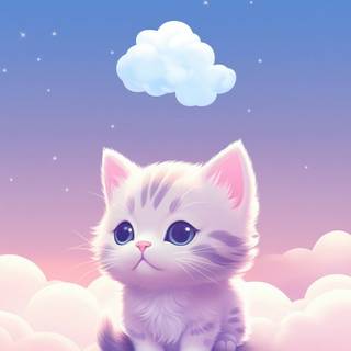 Cute kitten phone wallpaper