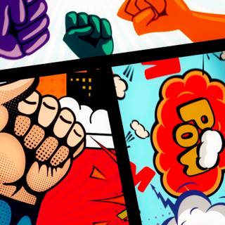 Comic book iPhone wallpaper