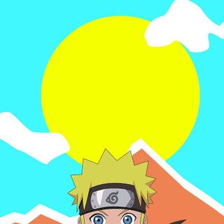 Yellow anime phone wallpaper