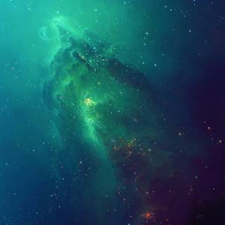 Blue green iPhone wallpaper