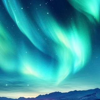 Blue green iPhone wallpaper