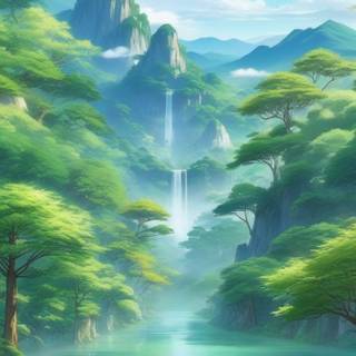 Anime phone scenery wallpaper