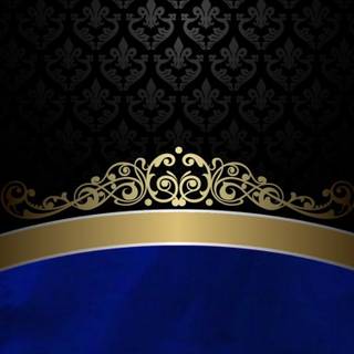 Blue and gold iPhone wallpaper