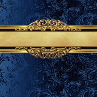 Blue and gold iPhone wallpaper