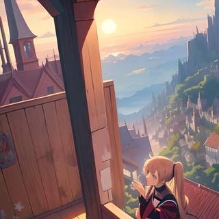 Anime phone scenery wallpaper