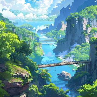 Anime phone scenery wallpaper