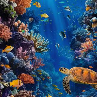 Sea life iPhone wallpaper