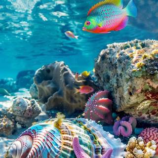 Sea life iPhone wallpaper