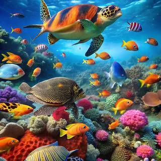 Sea life iPhone wallpaper