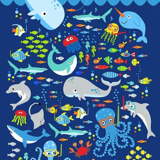 Sea life iPhone wallpaper