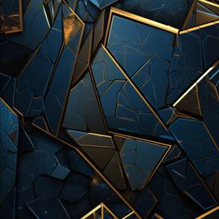 Blue and gold iPhone wallpaper