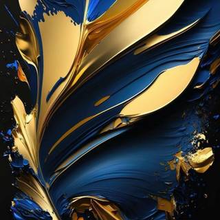 Blue and gold iPhone wallpaper