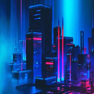 Neon abstract wallpaper